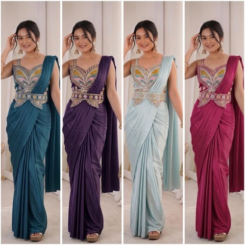 Chemisier saree prêt - prêt, à