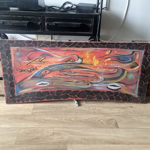 Une toile peinture - une,