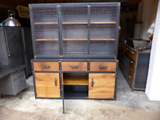 Buffet industriel 2 corps bois mètal sur mesure   