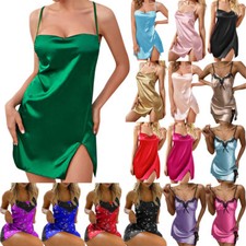 Femmes Sexy Satin Soie