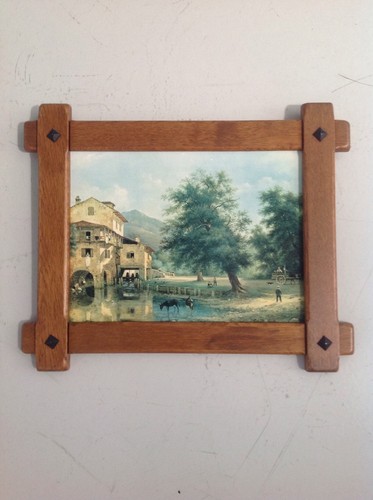 Tableau vintage chêne - , ancien