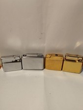 Gas Lighter Lot. Ibelo Silver Match Hummingbirds. Antique Lighter