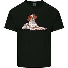 A Epagneul Breton Dog Mens Light Cotton T-Shirt