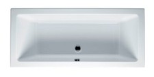 Baignoire rectangulaire RIHO Lusso, encastrable, 2 places, blanc, B07001005, ...