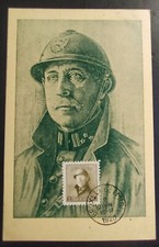 CARTE MAXIMUM TIMBRE ROI ALBERT 1ER N° 166 BELGIQUE OBLITÉRÉ BRUXELLES 1920