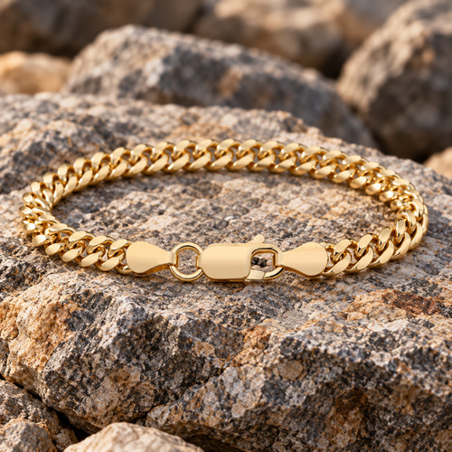 Bracelet cubain homme 18 - homme, en