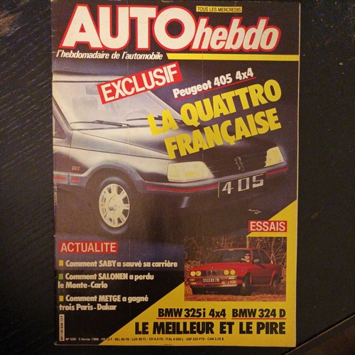 Auto hebdo 508 - bmw, 325