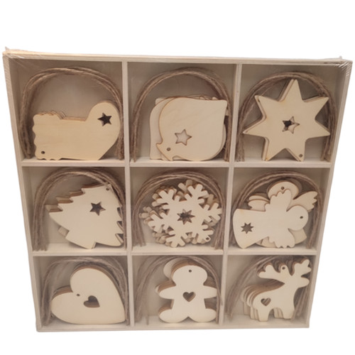 Ornements noël plywood - de, en