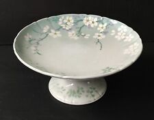 COMPOTIER KG LUNEVILLE FLORAL DECOR CHERRY BLOSSOM ART NOUVEAU 1900