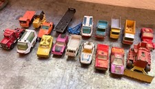 lot 19 vehicles match box car miniature old vintage truck