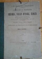 ATLAS Construction Crèches Salle d'Asile Ecole Plans Cuisine architecture