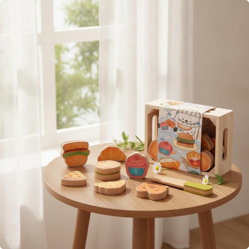 Ensemble nourriture bois - ensemble,