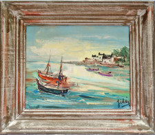 Tableau belle huile sur toile