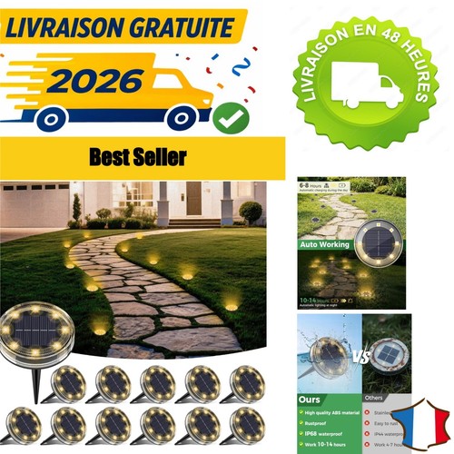 Lampes solaires jardin - , 12