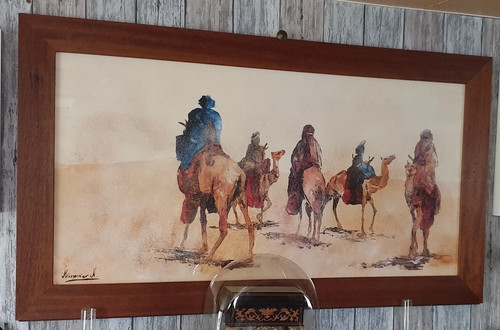 Tableau orientaliste signé - tableau,