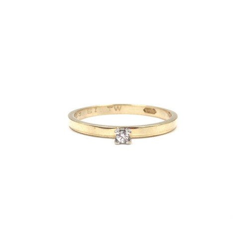 Bague jaune 14 - bague, or