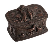 Ancien Coffret Boite en Bronze