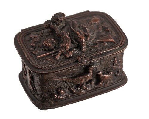 Ancien coffret boite - en, bronze
