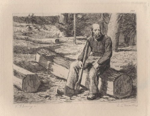 Léon lhermitte bucheron - léon,