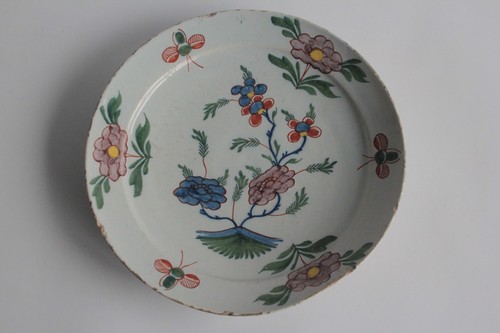 Assiette faïence delft xviiie - assiette,