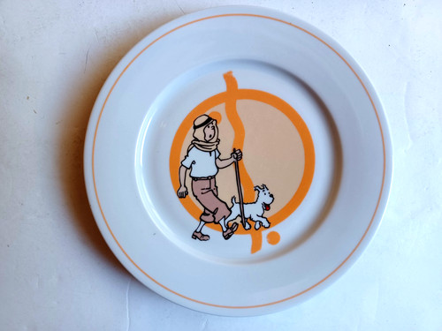 Assiette tintin porcelaine - assiette,