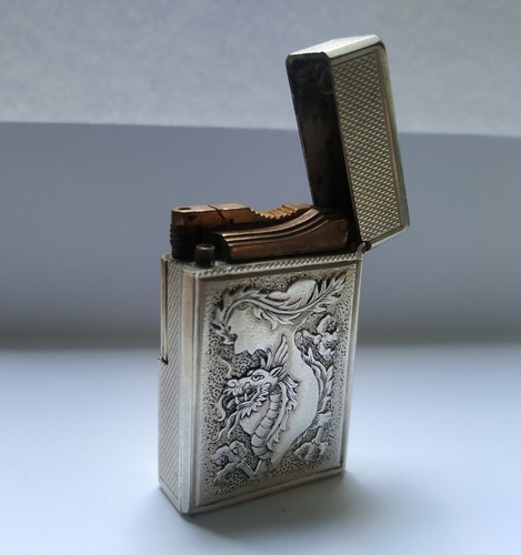 Briquet dupont argent drago - dupont,