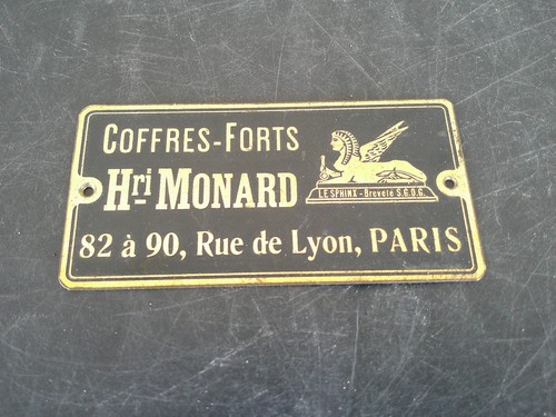 Plaque publicitaire laiton - publicitaire, en