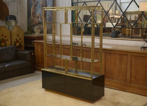 étagère laiton bois - en, laiton,