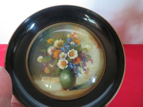 Peinture bouquet fleur - fleur, rond