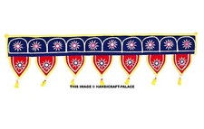 Panneaux De Fenêtre En Velours Vintage Brodés Pour Décoration Murale Indienne