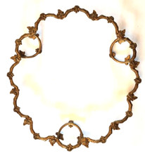 STUNNING 19° GILDED BRONZE FRAME (for cutting or centerpiece) 3 REMOVABLE FOOTS