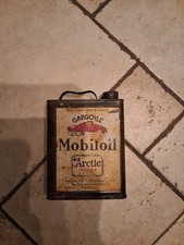Ancien Bidon d'Huile MOBILOIL