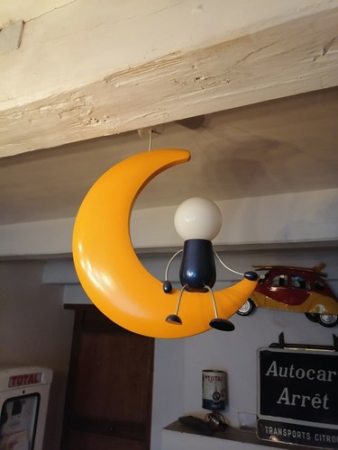 Lustre bonhomme sur lune - lustre,