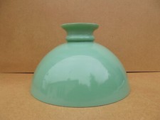 globe suspension opaline verte céladon verre lampe lustre diamètre 32,5 cm 19éme