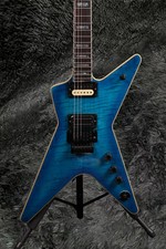 Gitaar Van Hoge Kwaliteit, Blauw Bliksempatroon, Freudian Vibrato-systeem