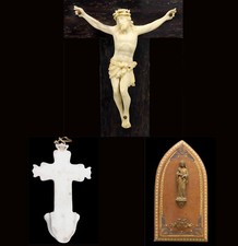 CRUCIFIX - BENITIER - VIERGE /