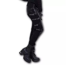 Pantalon noir gothique Spiral