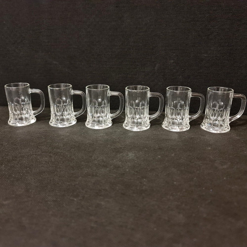 Chopes miniatures verre - 6, en