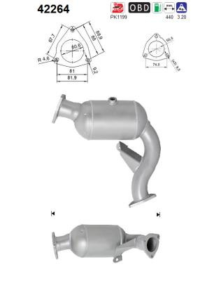 Catalyseur pour audi a5 - as,