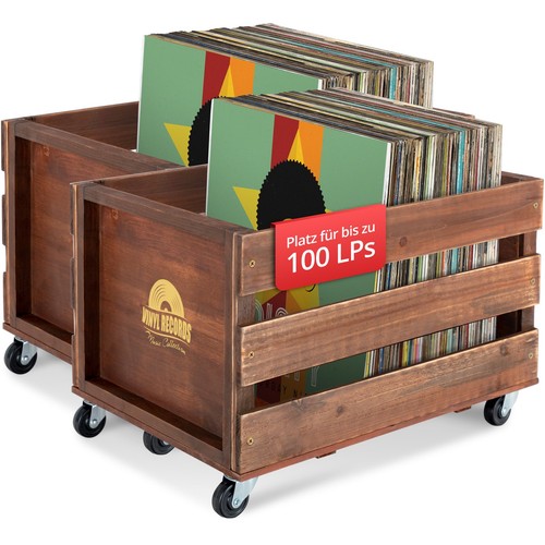 Rangement vinyles caisse - rangement,