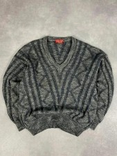 Pull maille col V vintage