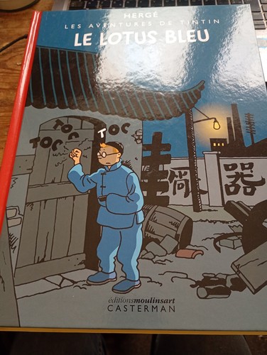 Lotus bleu tintin herge - le,