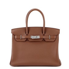 HERMES Birkin Size 30 Togo Leather Sienne
