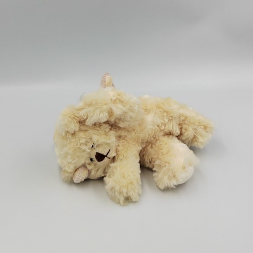 Doudou peluche ours blanc