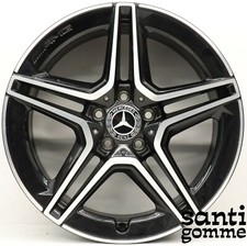 1 MERCEDES 18"" ORIGINAL AMG BLACK DIAMOND ALLOY CIRCLE A1774011500