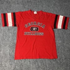 Vintage Cadre UGA Bulldogs Shirt 3/4 Sleeve Jersey V Neck NCAA Men’s Medium