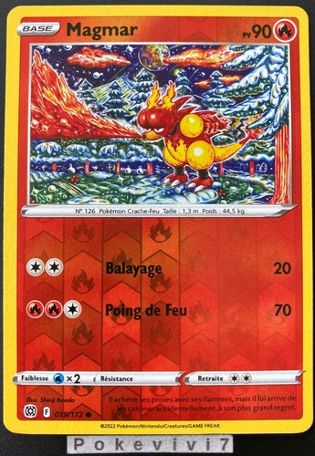 Carte pokemon magmar - carte, 019/172