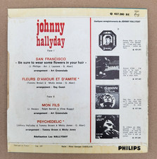 D - Johnny Hallyday ‎San Francisco  Trés Rare EP 45T 1967 Jat Rabats Arrondis