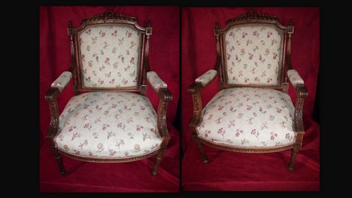 Paire fauteuils fin - paire, de