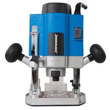 Défonceuse plongeante électrique 1020W bois 8 mm vitesses variable Silverline 3